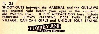 Postcard back Floridaland, Osprey
